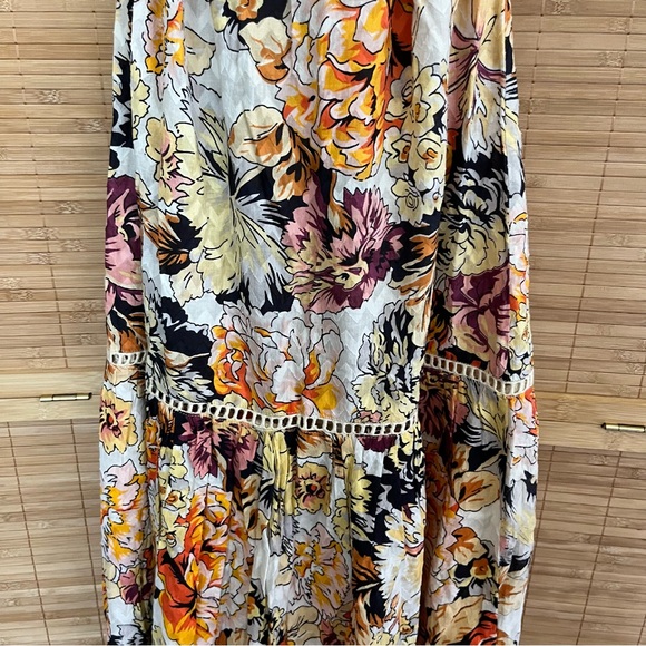 NWT Anthropologie Barok Floral Crochet Button Down Maxi Shirt Dress Size S/M - Picture 8 of 10